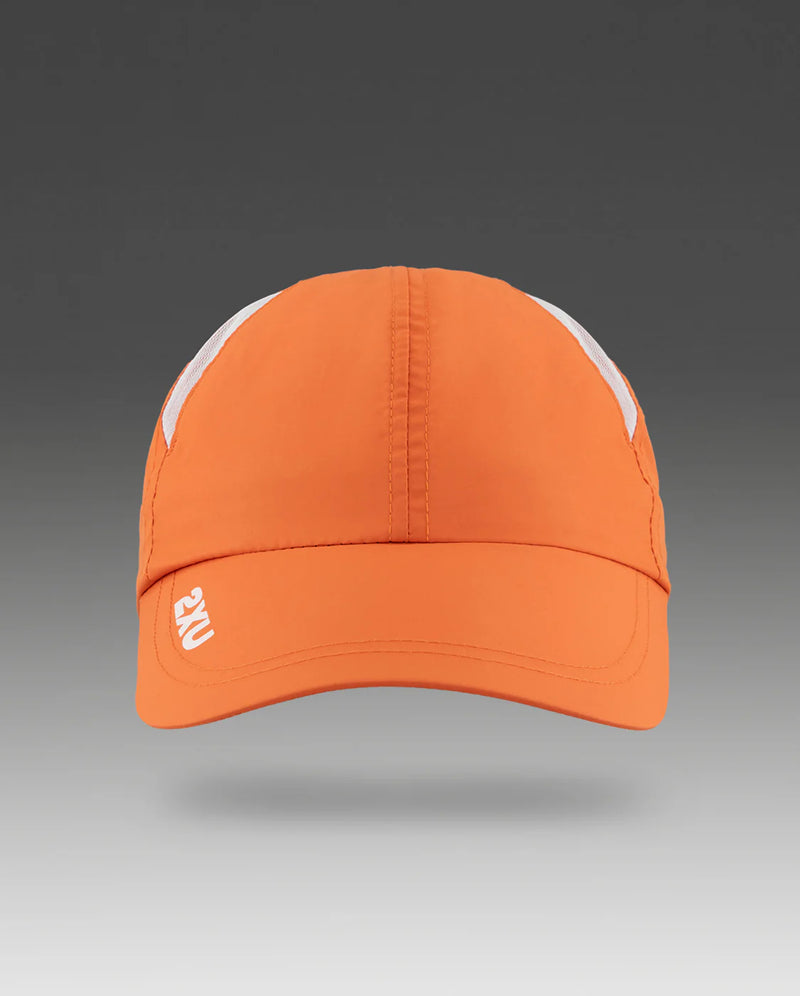 2XU Run Cap-Ember/White-OSFA