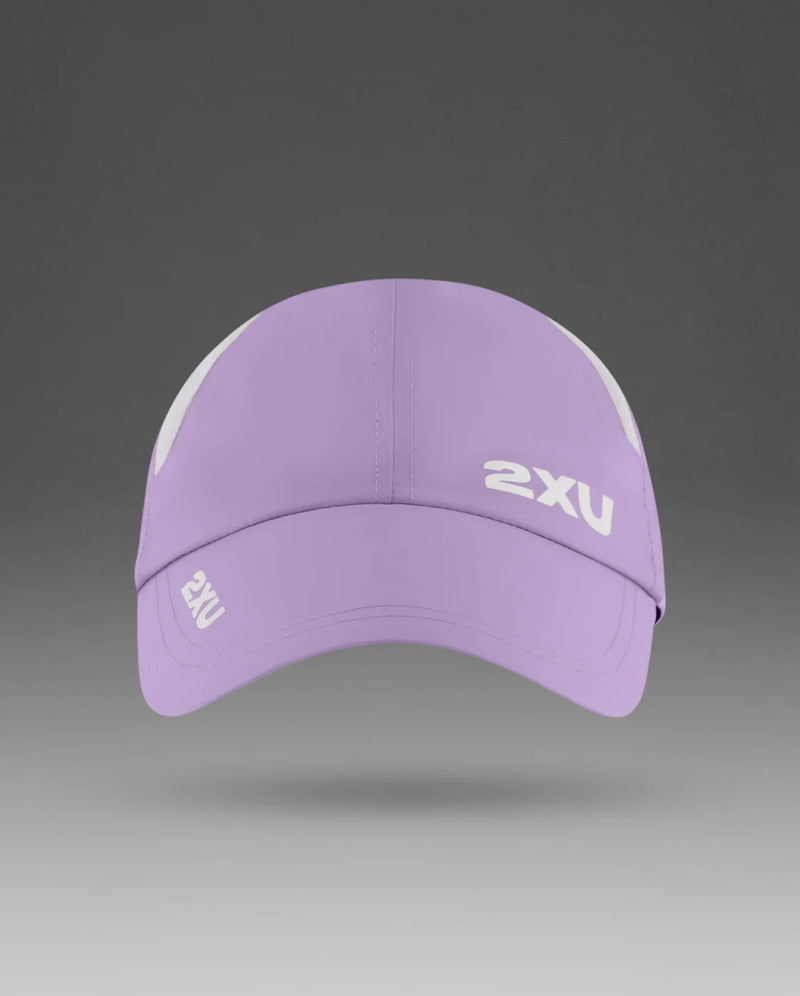 2XU Run Cap-Grape Fizz/White-OSFA