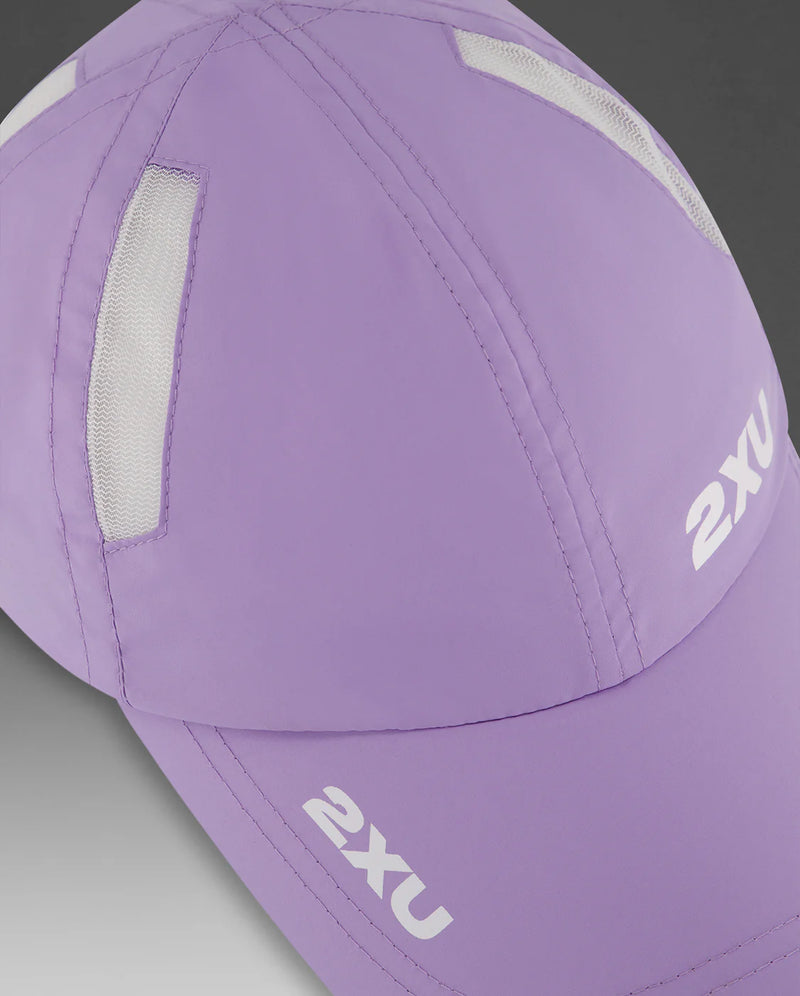 2XU Run Cap-Grape Fizz/White-OSFA