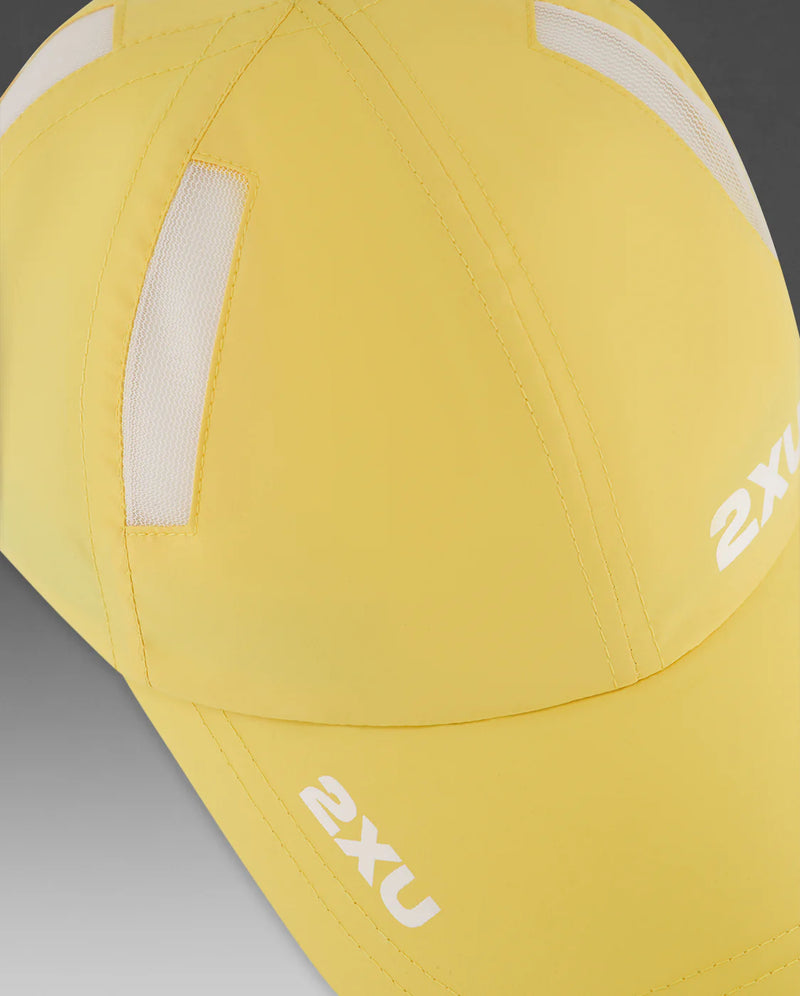 2XU Run Cap-Pixel Lemon/White-OSFA