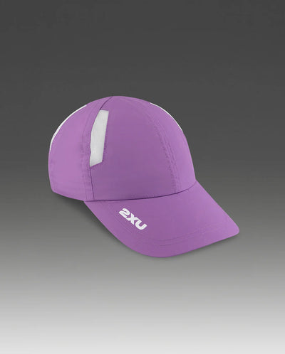 2XU Run Cap-Thistle/White-OSFA