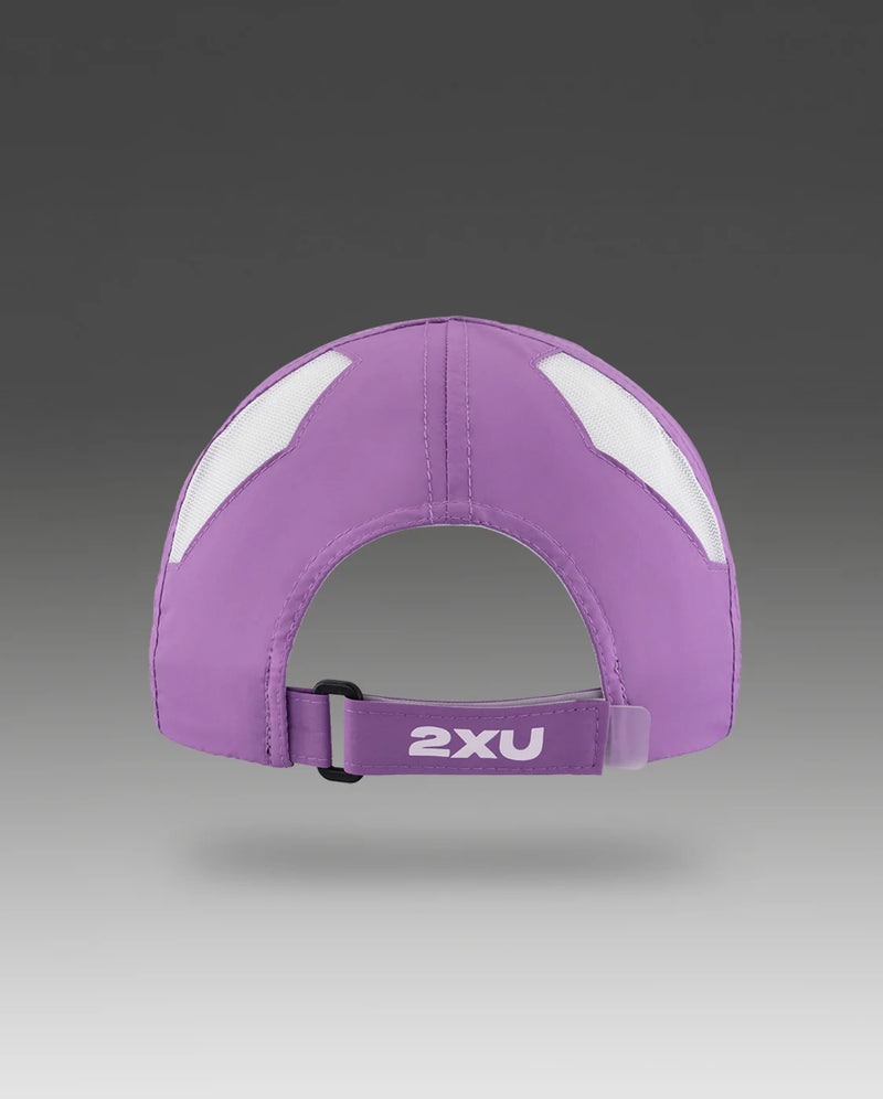 2XU Run Cap-Thistle/White-OSFA