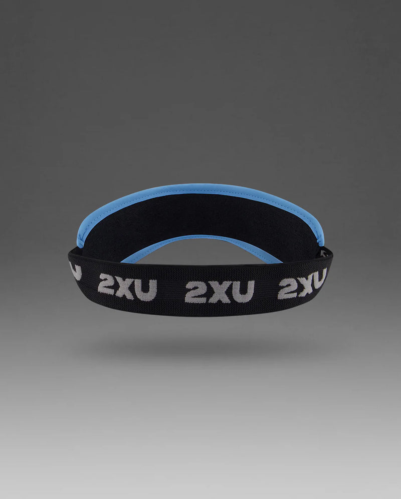 2XU Performance Visor-Azure Blue/Black-OSFA