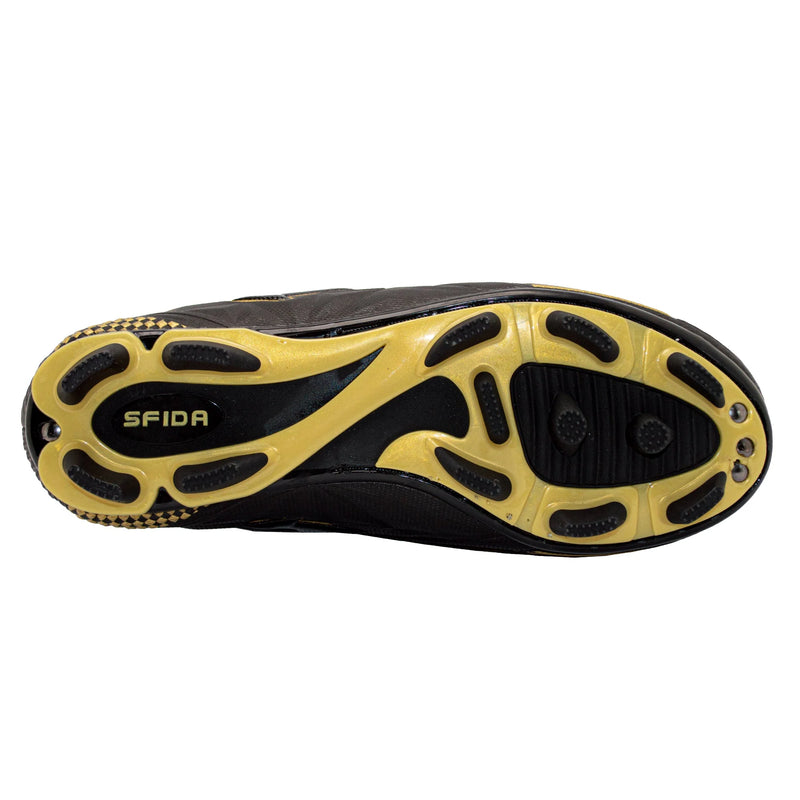 Sfida Vector Junior Wide Kids Footy Boot-Black/Gold