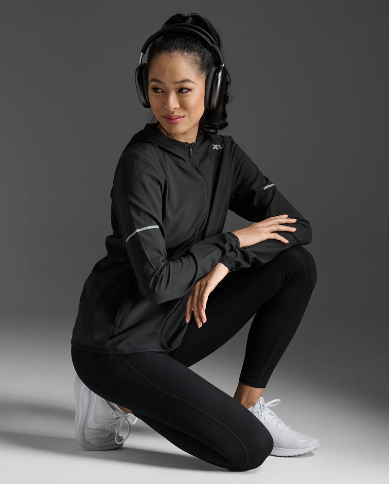 2XU Aero Jacket Black/Silver Reflective