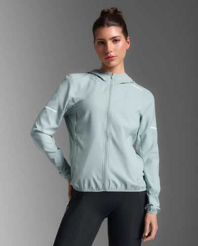 2XU Aero Jacket-Smoke Blue/White Reflective