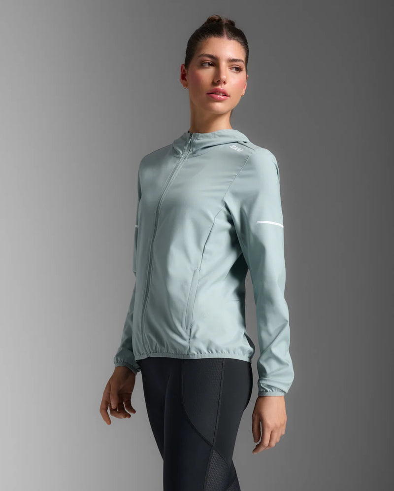 2XU Aero Jacket-Smoke Blue/White Reflective