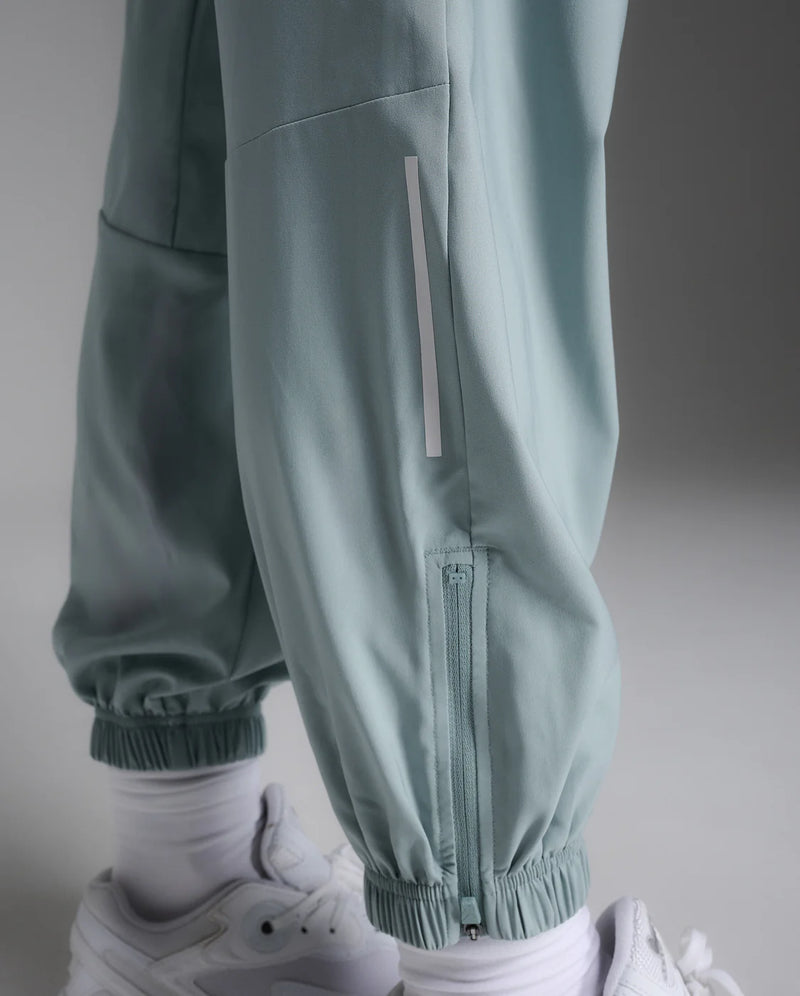 2XU Aero Hi-Rise Woven Jogger-Smoke Blue/White Reflective