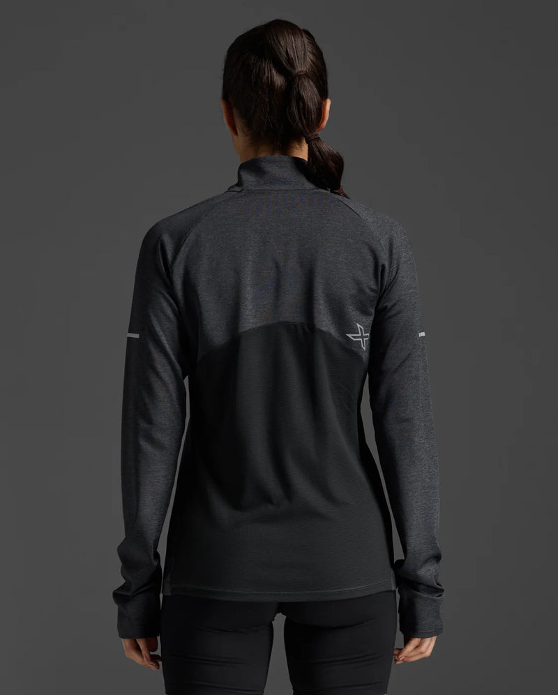 2XU Aero 1/2 Zip Black/Silver Reflective