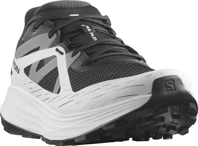 Salomon Ultra Flow Mens Trail Shoe-Black/Glacier Grey