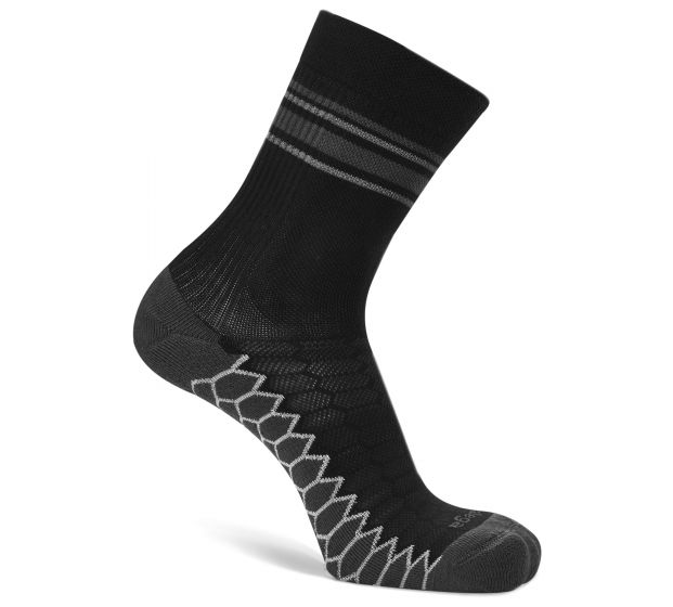 Balega Silver Mini Crew Socks-Black-XL