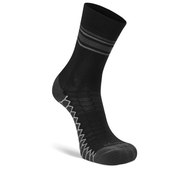 Balega Silver Mini Crew Socks-Black-L