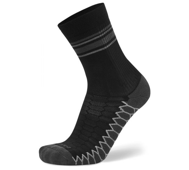 Balega Silver Mini Crew Socks-Black-S