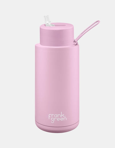 Frank Green 34oz (1Ltr) Stainless Ceramic Reusable Straw Bottle