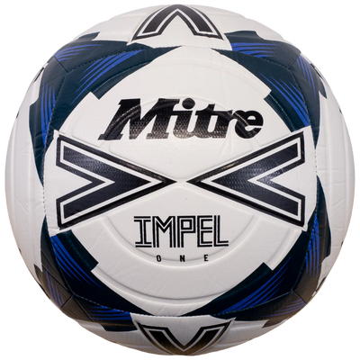 Impel One 24 Au Soccer Ball-White/Black/Tidal Teal