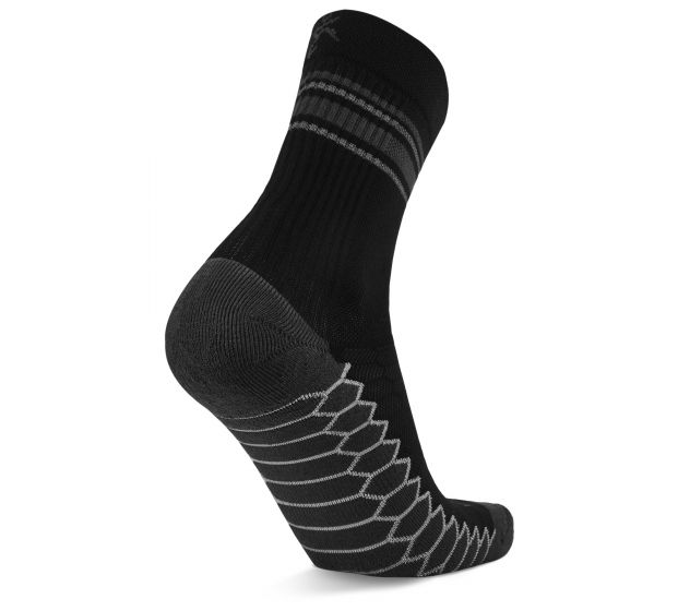 Balega Silver Mini Crew Socks-Black-S