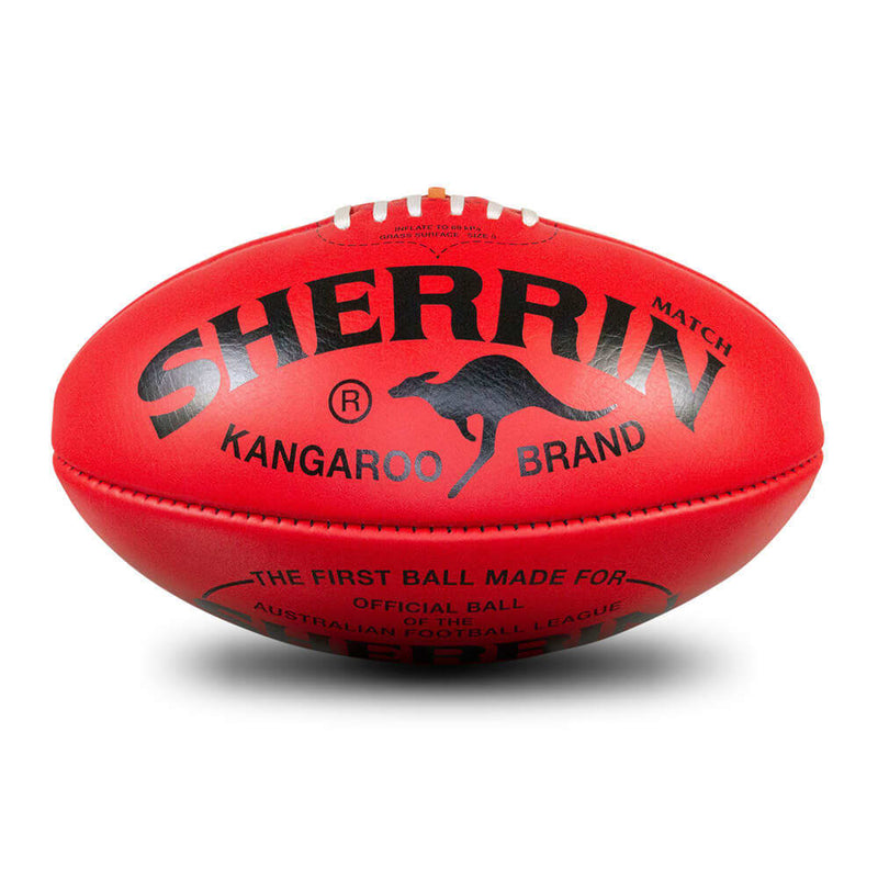 Sherrin KB Red Game Ball - Leather (Unboxed)