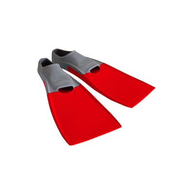 Zoggs Long Blade Rubber Fin US 2-3 Grey/Red 2