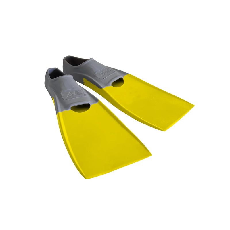 Zoggs Long Blade Rubber Fin US 5-6 Grey/Yellow 5