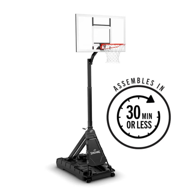 Spalding Momentous 50in H-Frame Ez Assembly Acrylic Portable System