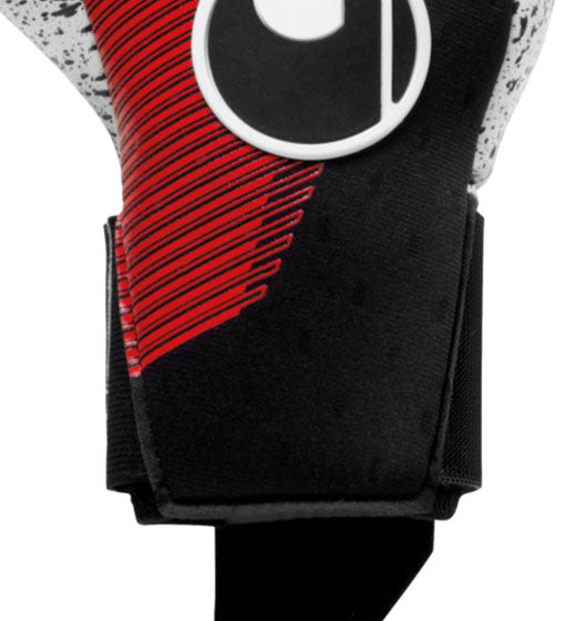 UhlSport Powerline Supergrip+ HN Goalkeeper Glove-Blk/Red/Wht