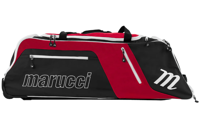 Marucci Stockade Wheeled Bag White/Red