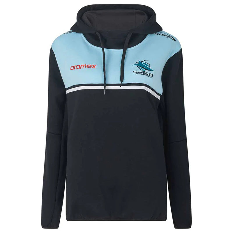 Classic 2023 Sharks Mens Pullover Hoodie Black