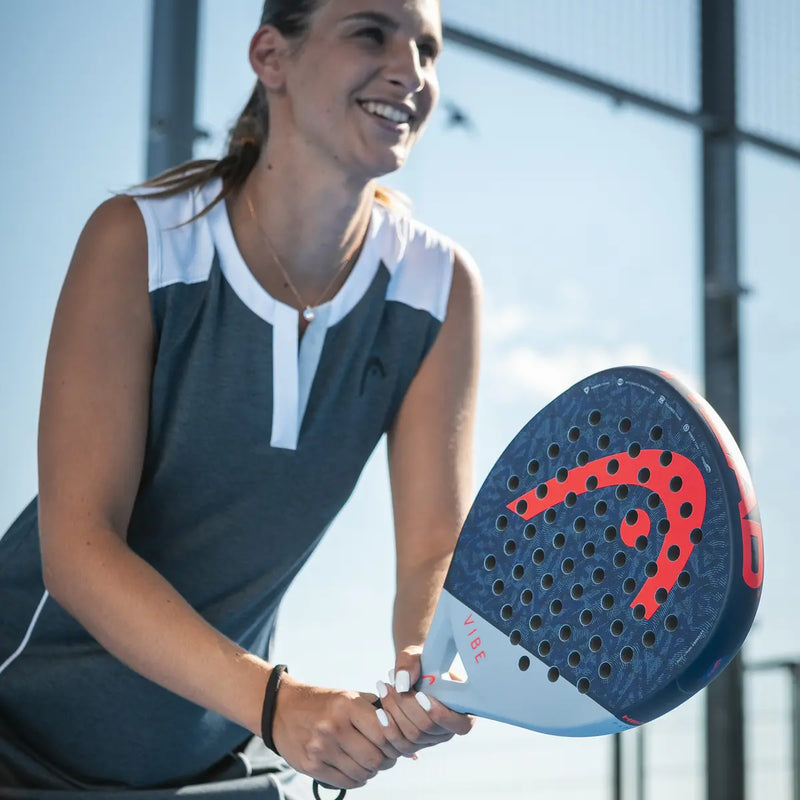 Head Vibe 2025 Padel Racquet-Blue/Red