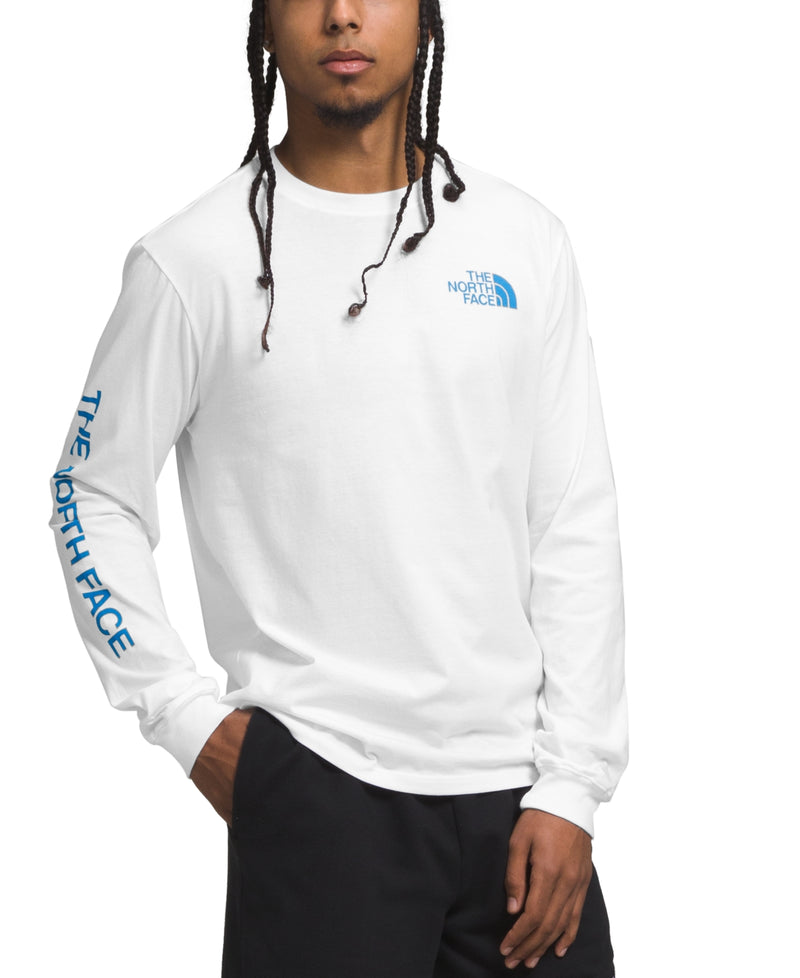 The North Face Mens Long Sleeve Hit Graphic Tee White