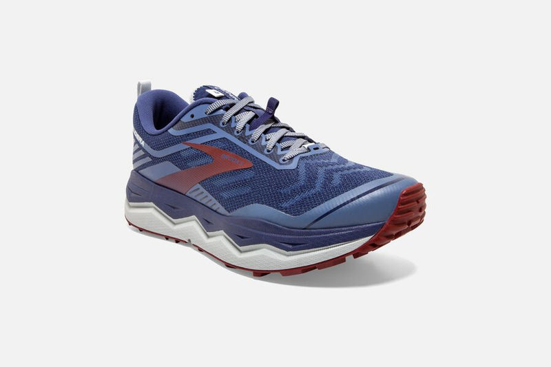 Brooks Caldera 4 D Mens Trail Running Shoe - Deep Cobalt/Blue/Red_110328 1D 445