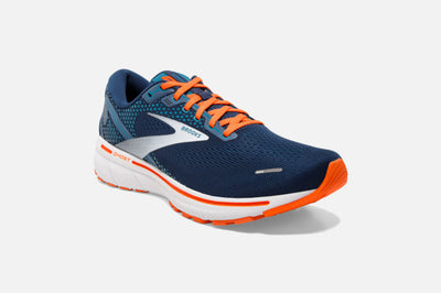 Brooks M Ghost 14 D Mens Running Shoe - Titan/Teal/Flame