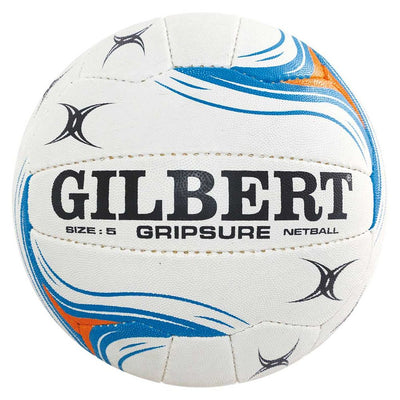 Gilbert Gripsure Size 5 Netball - White/Blue_11728