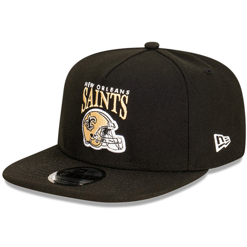 New Era New Orleans Saints NFL Headgear 9Fifty A-Frame Snapback Cap - Black