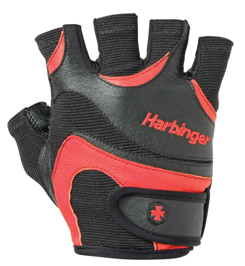Harbinger Flexfit Mens Weightlifting Gloves - Black/Red