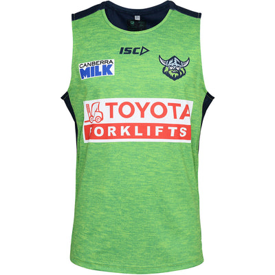 ISC Canberra Raiders 2023 Adults Training Singlet - Green/Navy