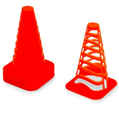 Quickplay Slotted Cone Set (6pk) - Orange_QPHATMARKER6PK