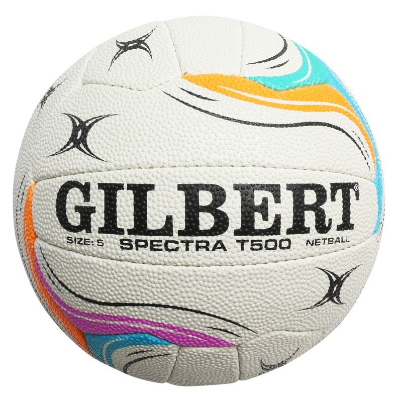Gilbert Spectra T500 Size 5 Netball - White_21118-WHT-5