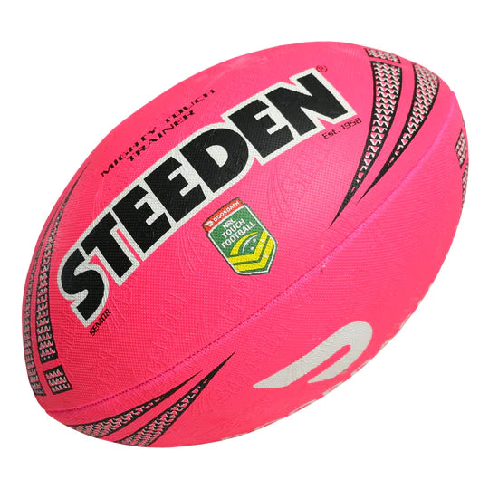 Steeden NRL Mighty Touch Trainer (2022) Footy - Pink
