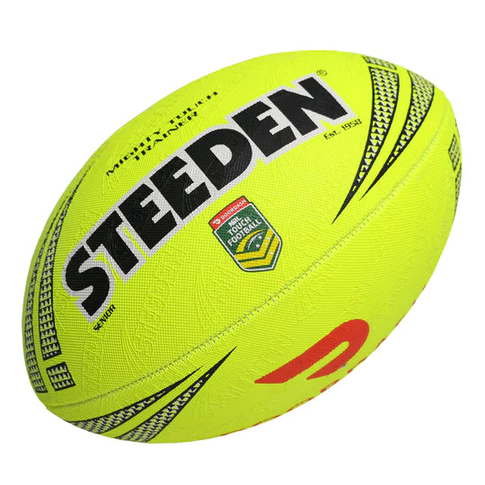 Steeden NRL Mighty Touch Trainer (2022) Footy - Yellow