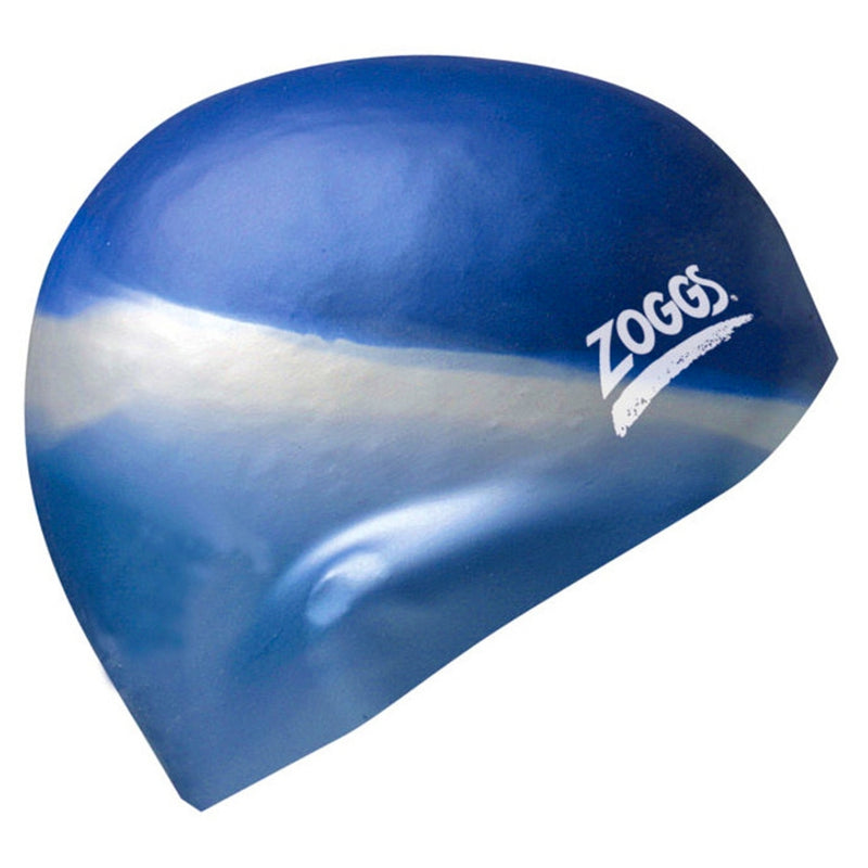 Zoggs Silicone Cap Multi Colour - Blue/Silver