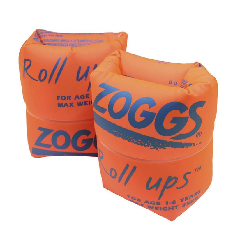Zoggs Roll-Ups Inflatable Arm Bands-Orange