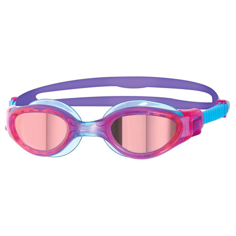 Zoggs Phantom Elite Junior Swim Goggles-Pink/Purple/Mirror