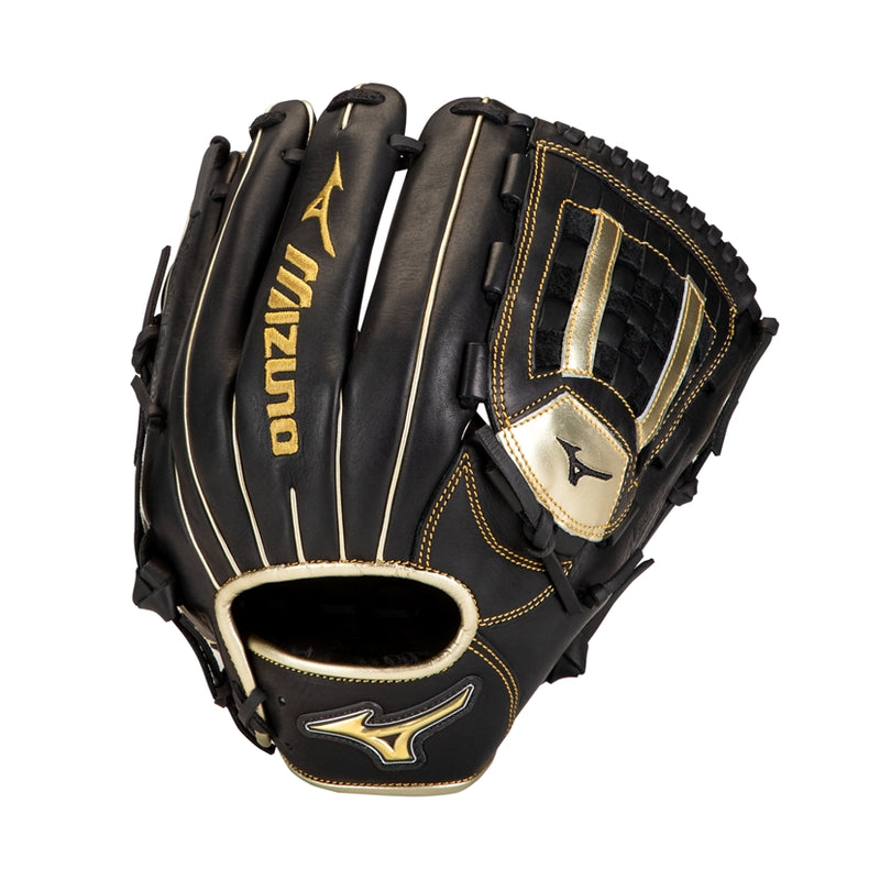 Mizuno MVP Prime SE 12 Inch Baseball RHT Fielders Glove - Black/Gold