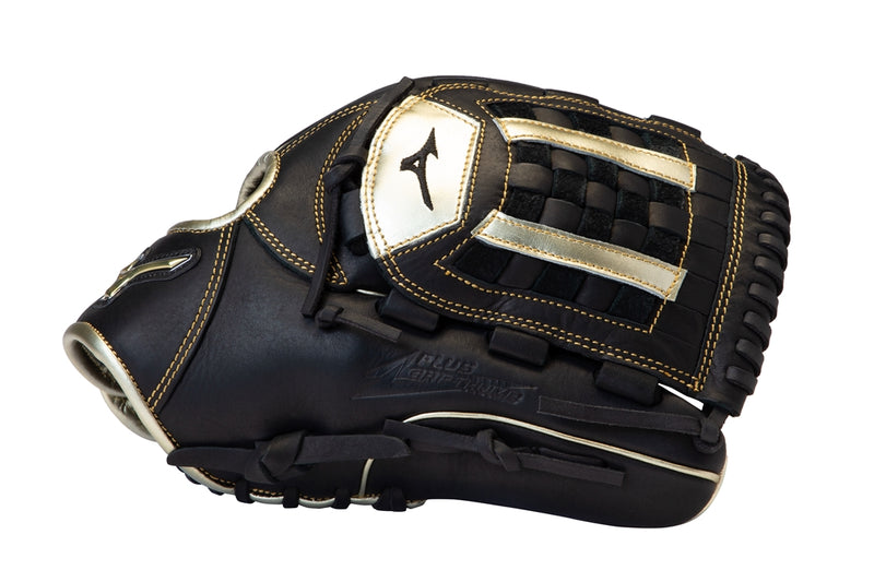 Mizuno MVP Prime SE 12 Inch Baseball RHT Fielders Glove - Black/Gold