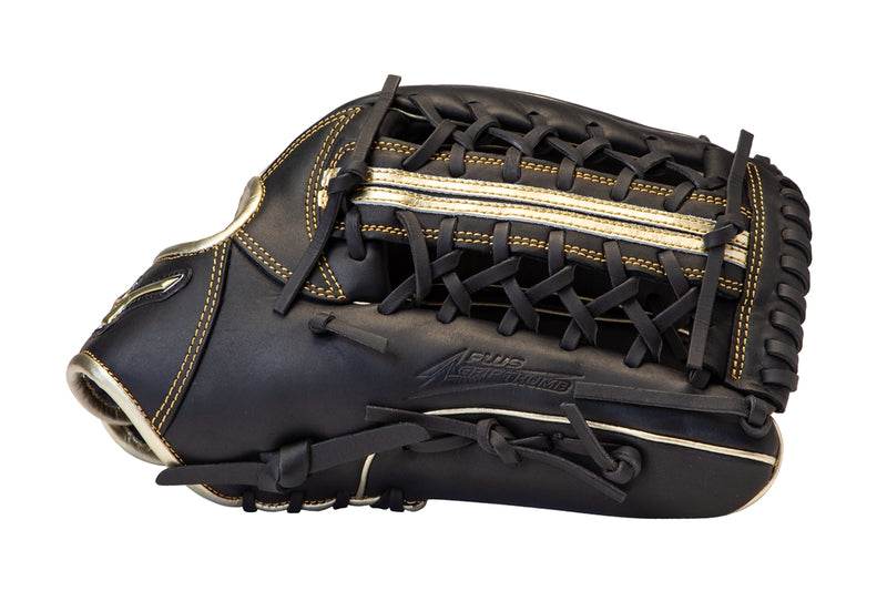 Mizuno MVP Prime SE 12.75 Inch Baseball RHT Fielders Glove - Black/Gold