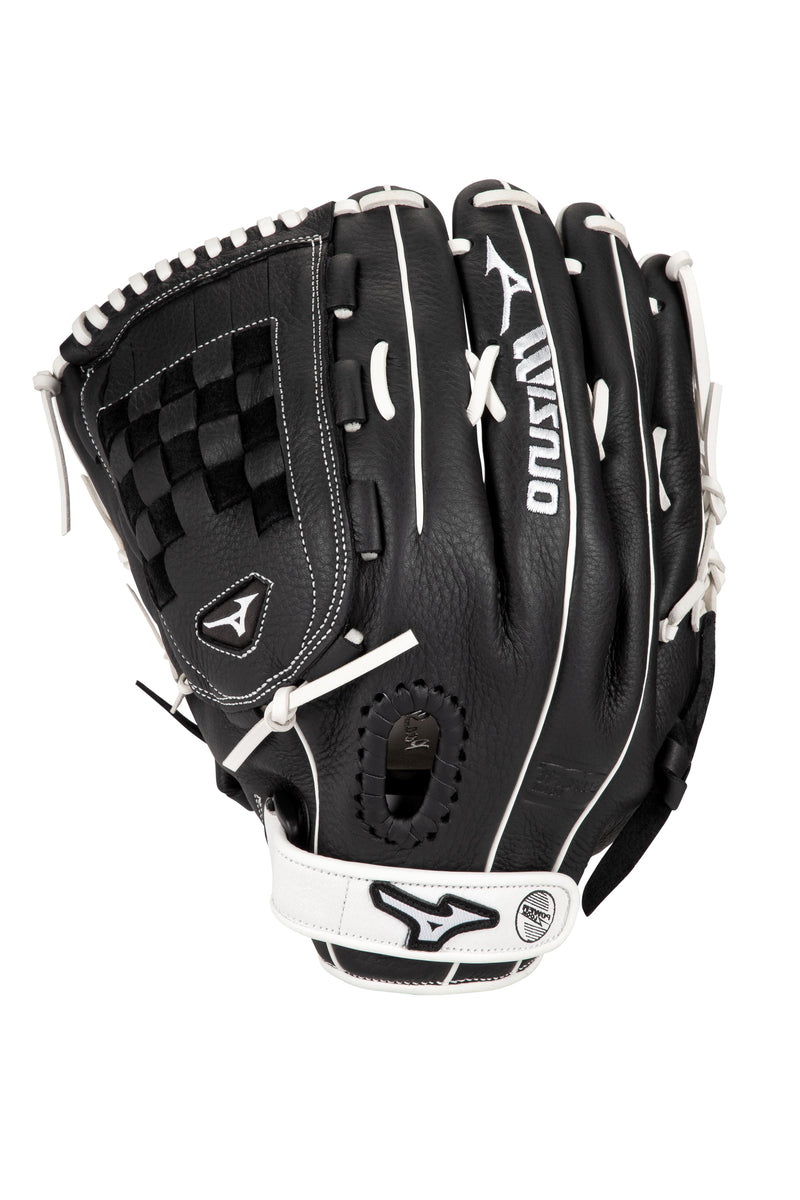 Mizuno Franchise 13 Inch Fastpitch Softball LHT Fielders Glove - Black/White