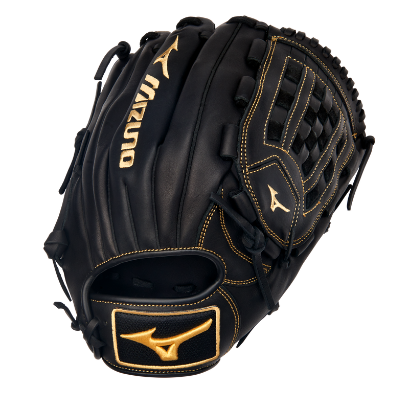 Mizuno MVP Prime 12 Inch RHT Baseball Glove - Black/Gold