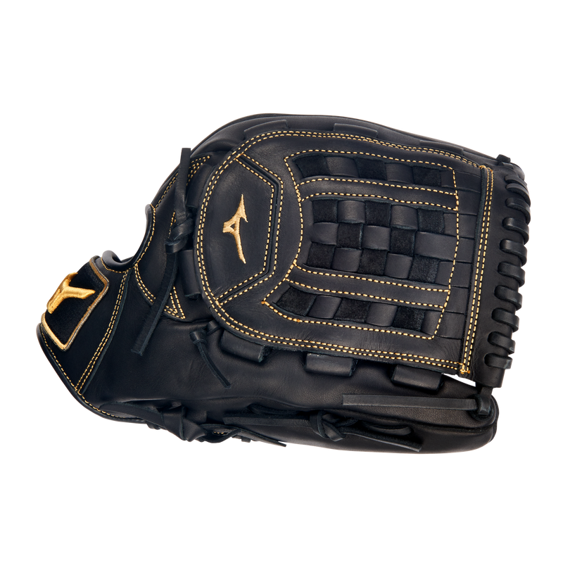 Mizuno MVP Prime 12 Inch RHT Baseball Glove - Black/Gold