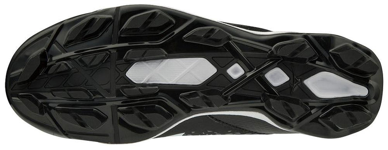 Mizuno Wave Select Nine Moulded Mens Baseball Shoe - Black/White_11GP192209
