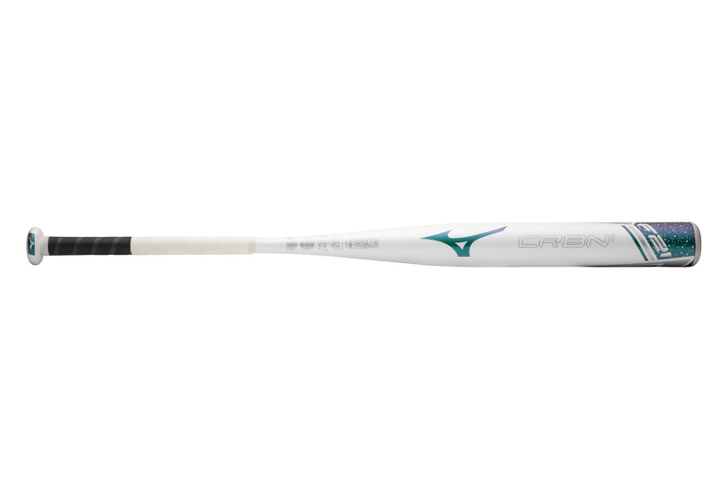 Mizuno F21 Carbon (-10) Composite Fastpitch Softball Bat - White/Mint